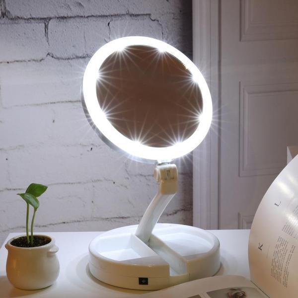 GlowView - Lighted Travel Vanity Mirror