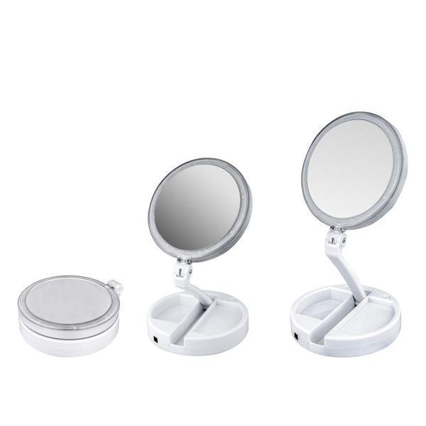 GlowView - Lighted Travel Vanity Mirror