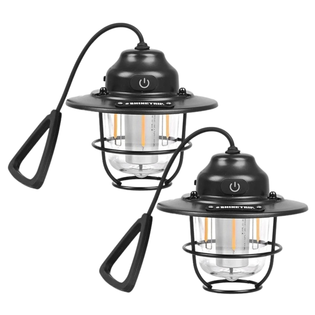 RetroGlow - Portable LED Camping Lantern