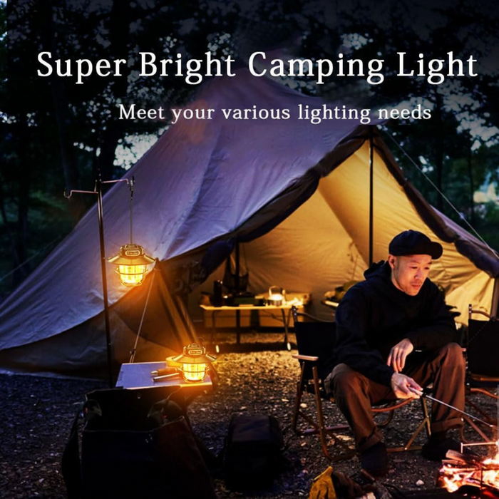 RetroGlow - Portable LED Camping Lantern