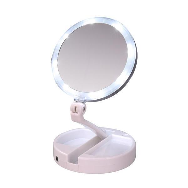 GlowView - Lighted Travel Vanity Mirror