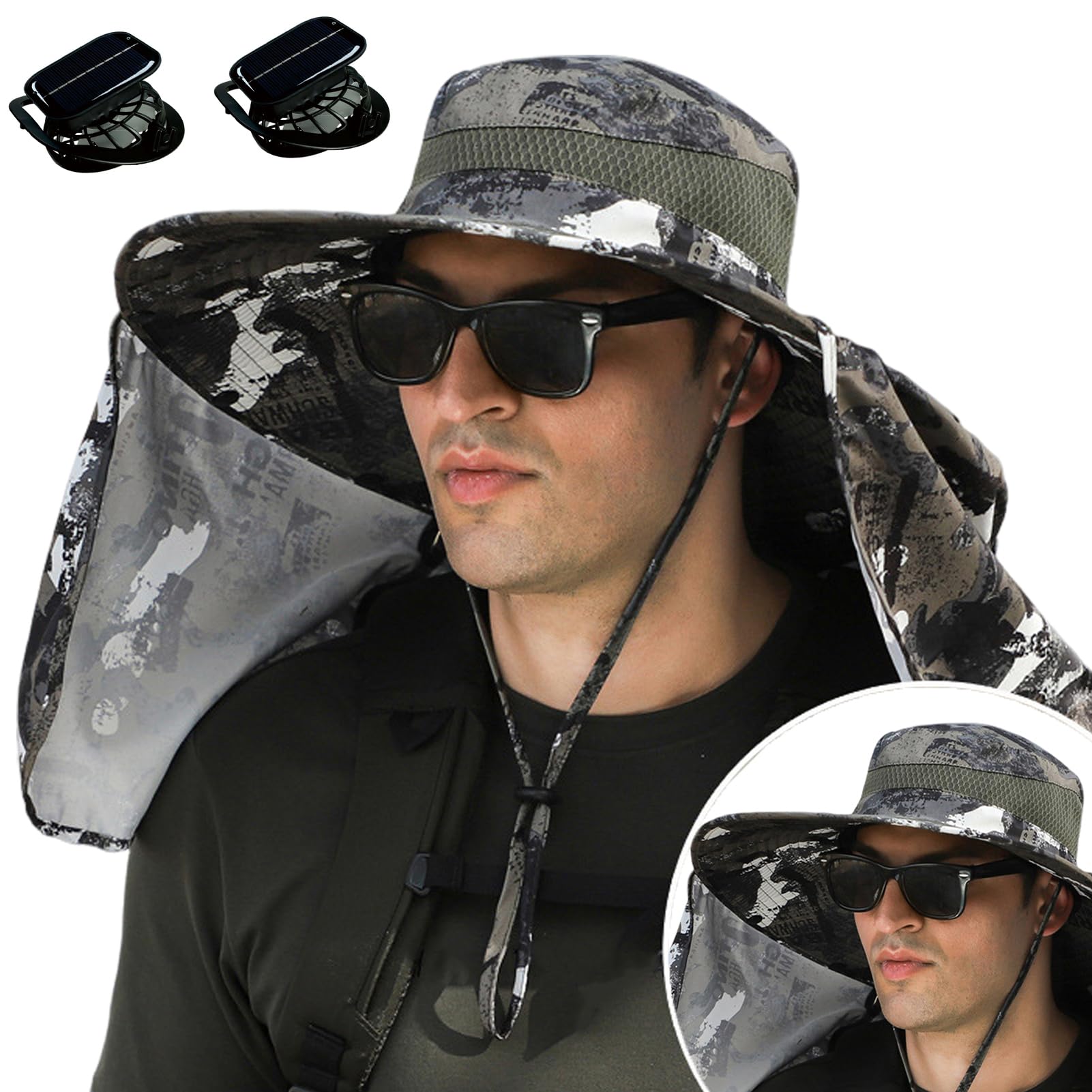 BreezeGuard - Solar Fan Sun Hat