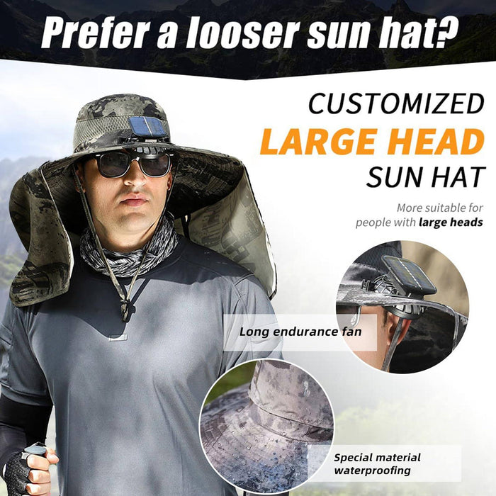 BreezeGuard - Solar Fan Sun Hat