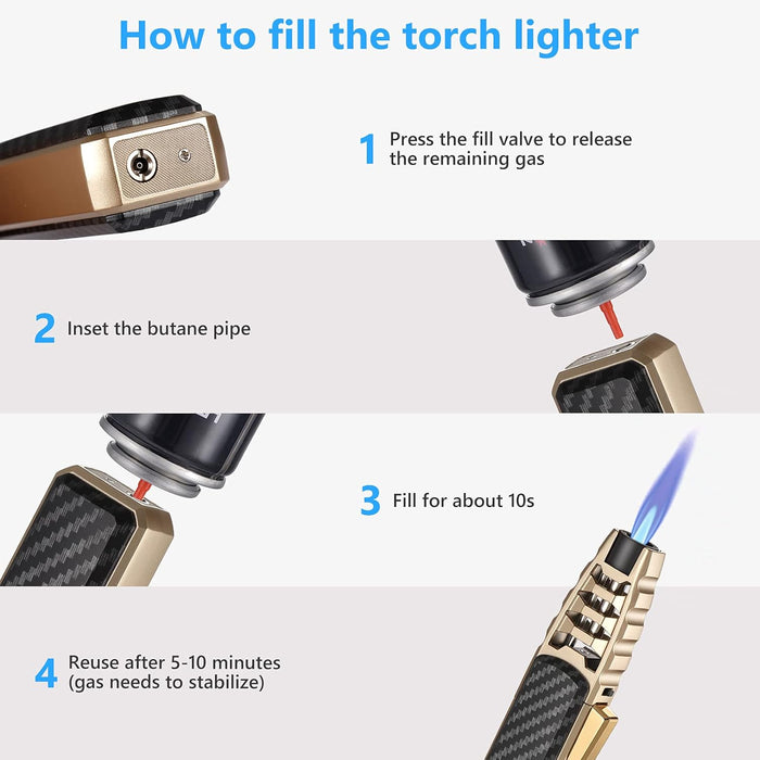 InfernoPro - Butane Torch Lighter