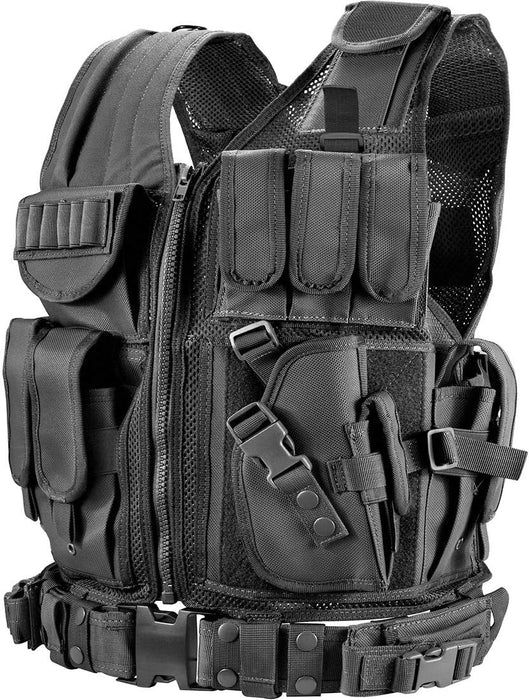 Deluxe Black Tactical Vest