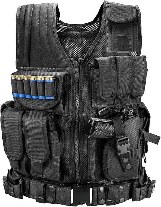 Deluxe Black Tactical Vest