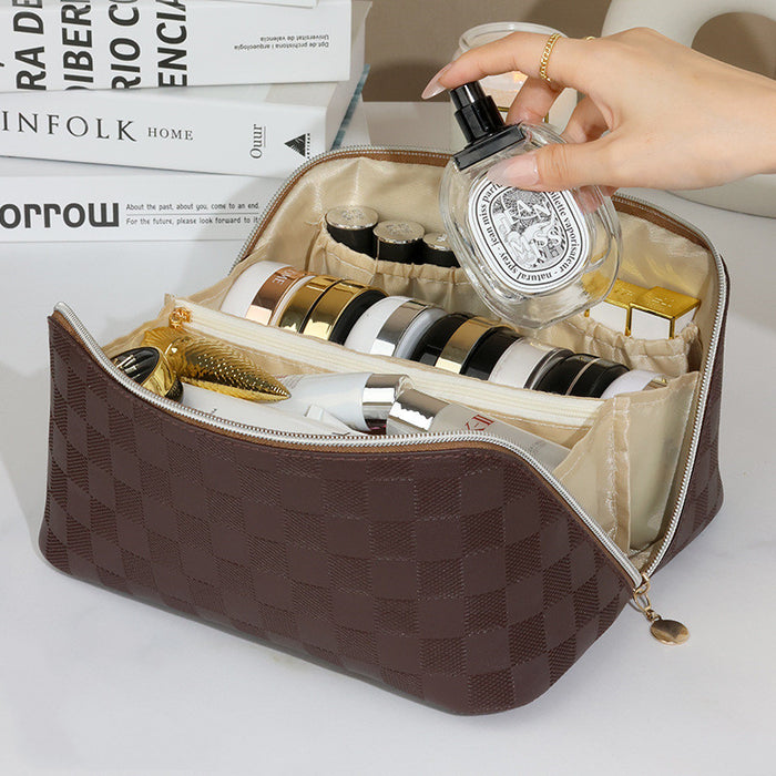 Checkerboard Beauty Bag