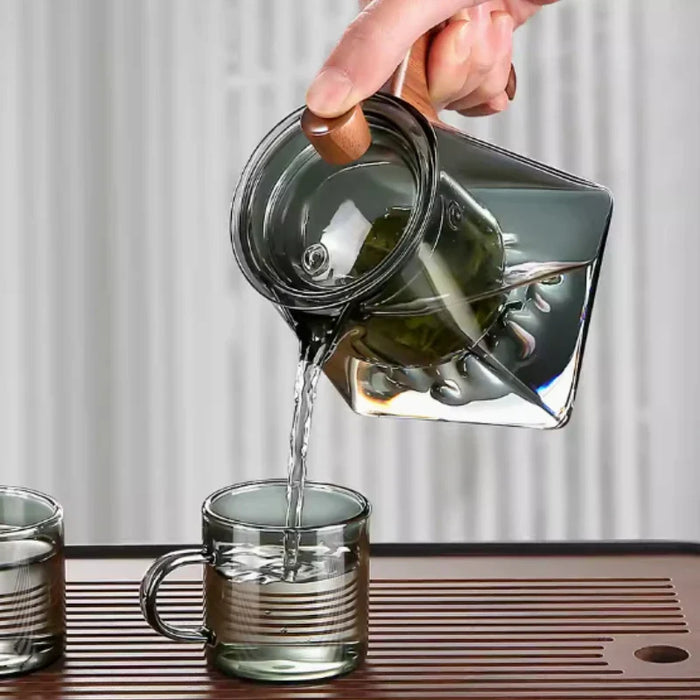 GlassBrew - Heat-Resistant Glass Teapot