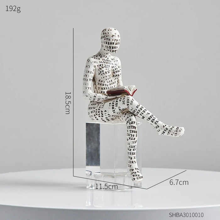 LiteraStyle - Abstract Reading Figurines