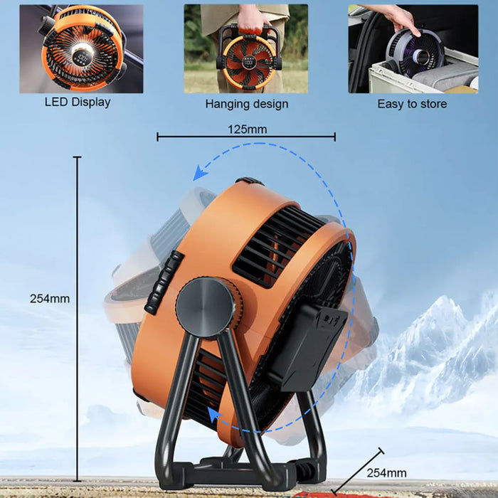 BreezeMax - Rechargeable Camping Fan