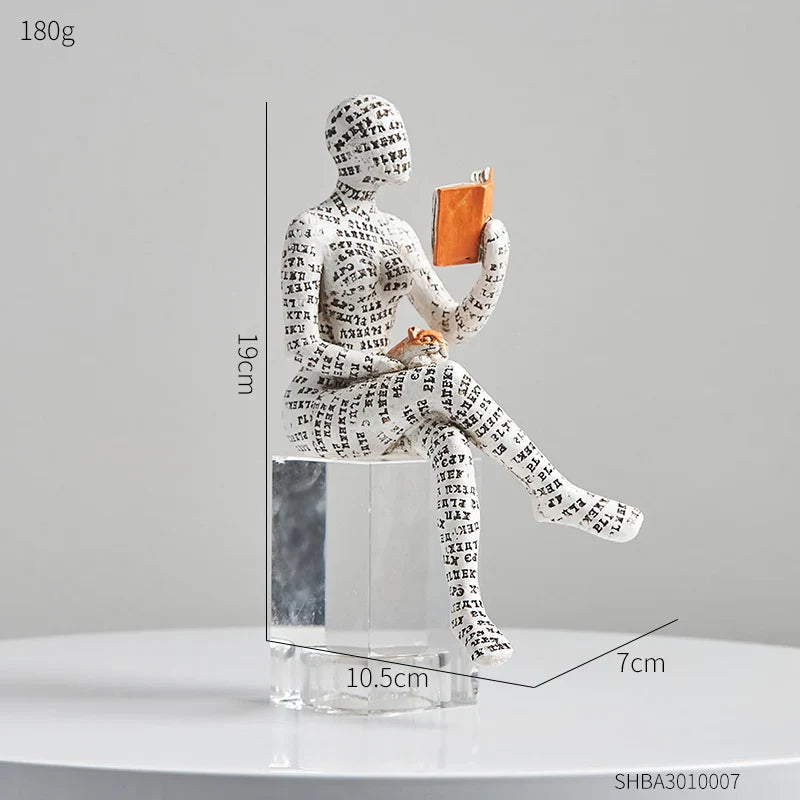 LiteraStyle - Abstract Reading Figurines