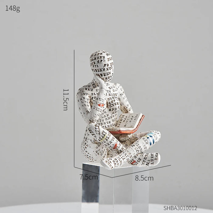 LiteraStyle - Abstract Reading Figurines