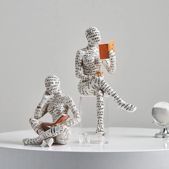 LiteraStyle - Abstract Reading Figurines