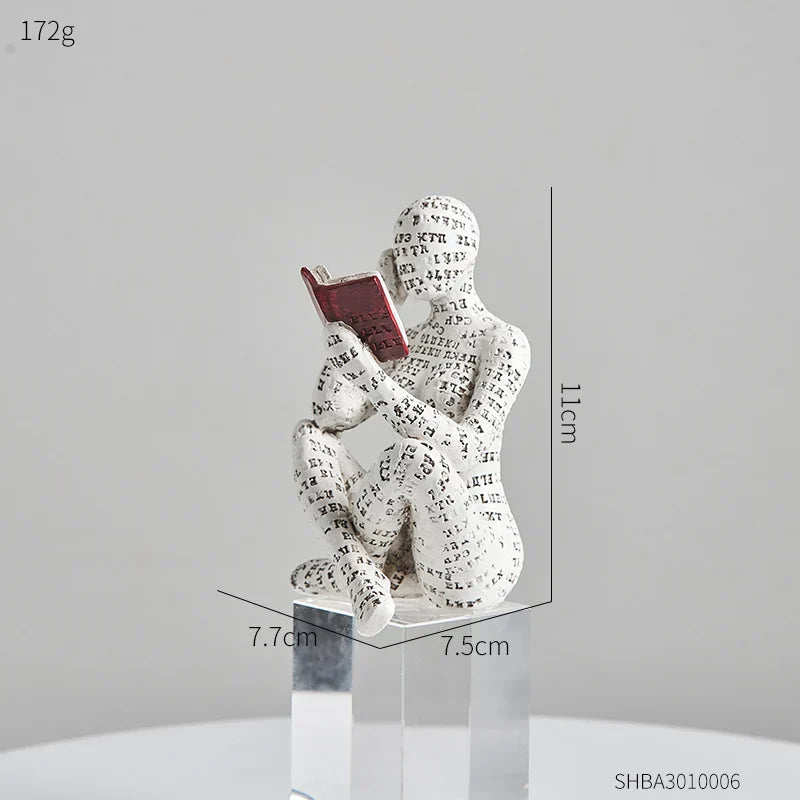 LiteraStyle - Abstract Reading Figurines