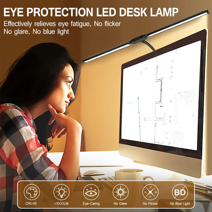 LumaFlex Desk Light - Adjustable LED Desk Lamp with Dual Heads