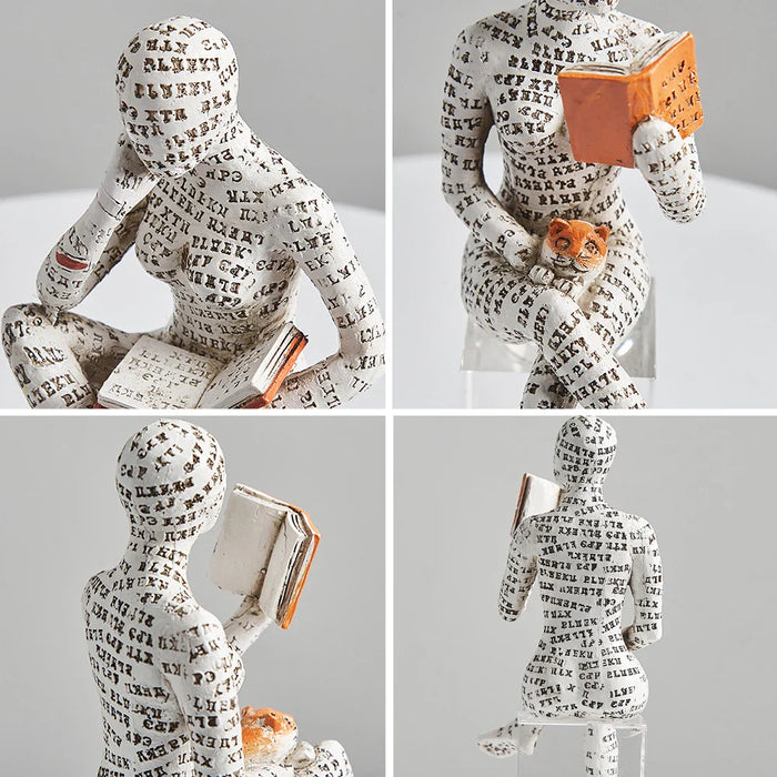 LiteraStyle - Abstract Reading Figurines