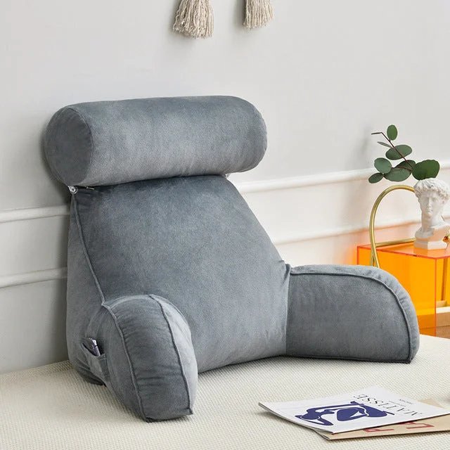 SnugNest – Backrest Pillow with Headrest