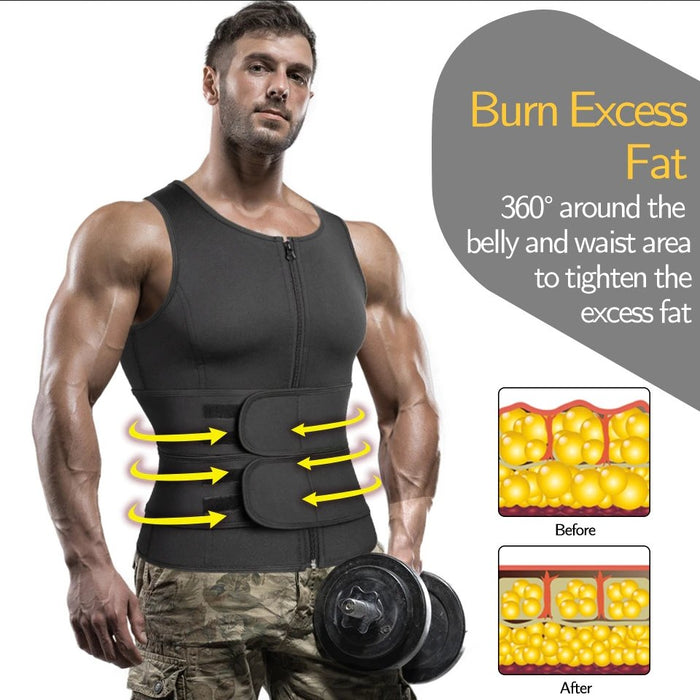 HeatFit - Men's Sauna Vest for Weight Loss