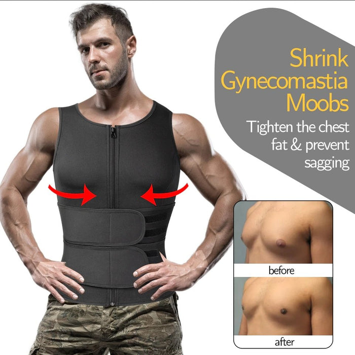 HeatFit - Men's Sauna Vest for Weight Loss