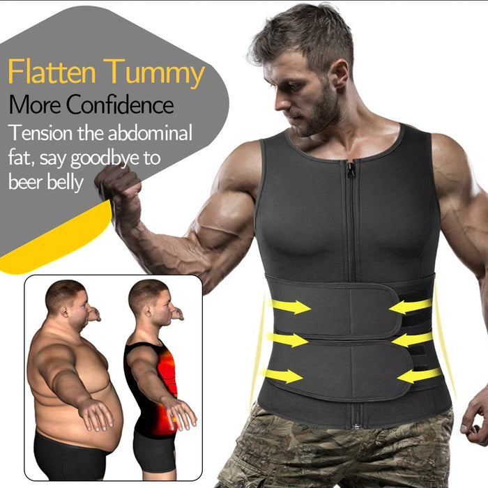 HeatFit - Men's Sauna Vest for Weight Loss