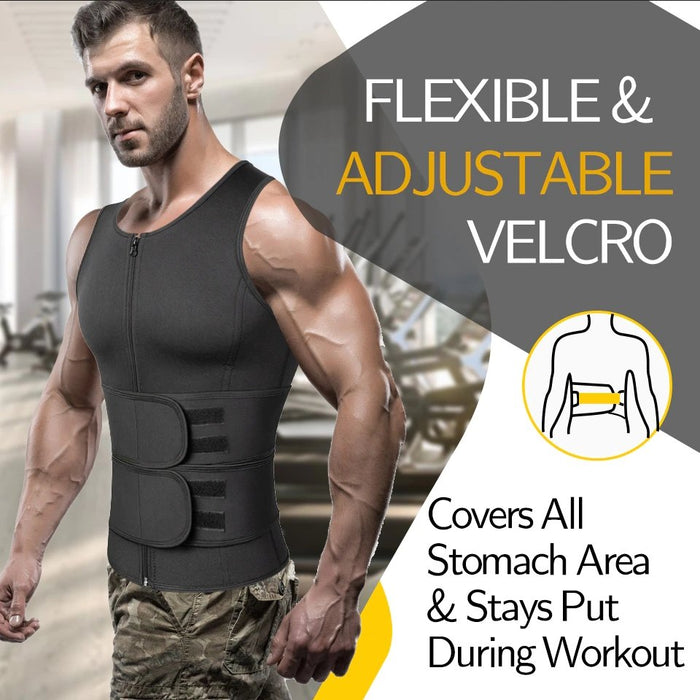 HeatFit - Men's Sauna Vest for Weight Loss