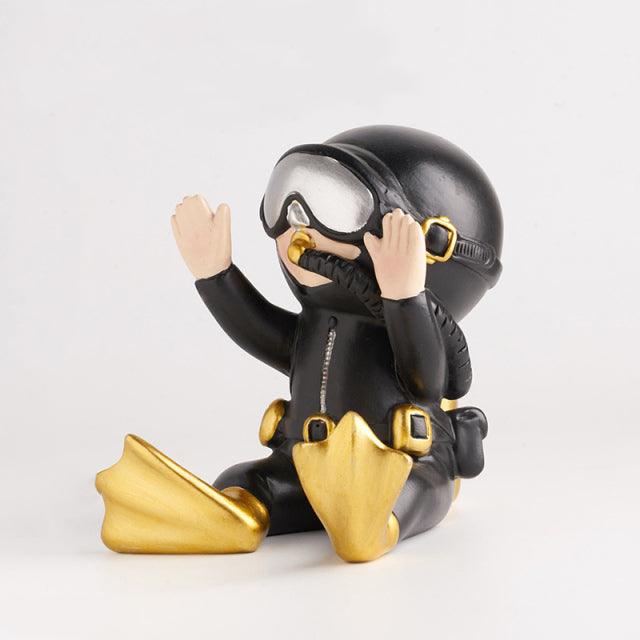 AquaExplorer - Mini Scuba Diver Figurine