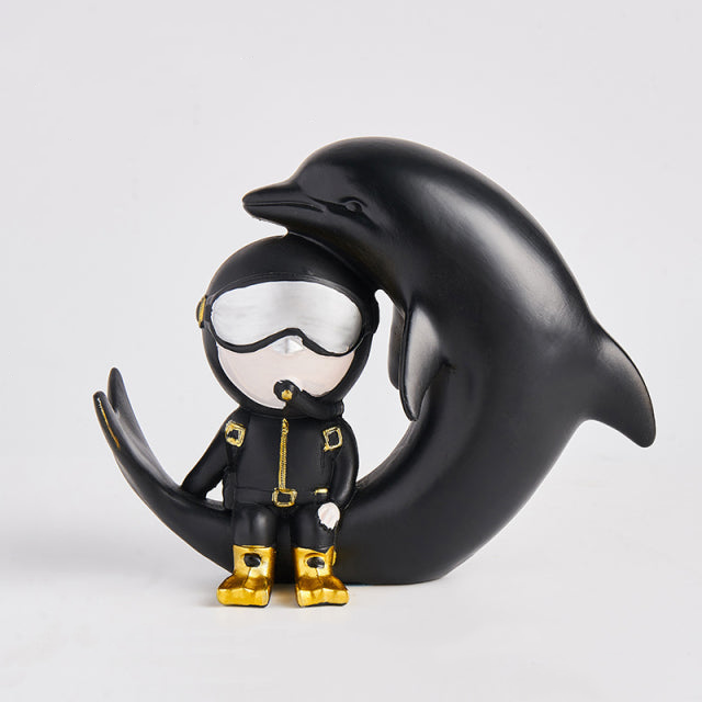 AquaExplorer - Mini Scuba Diver Figurine