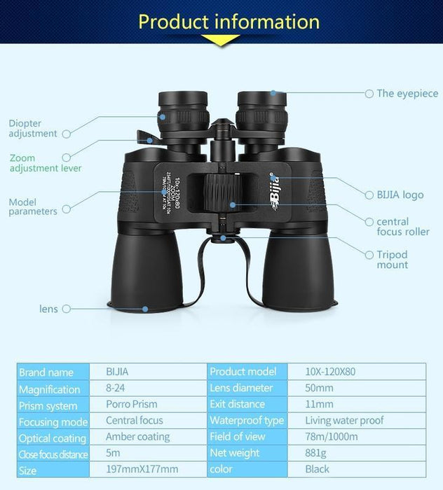 VividView 120X High Magnification Binoculars