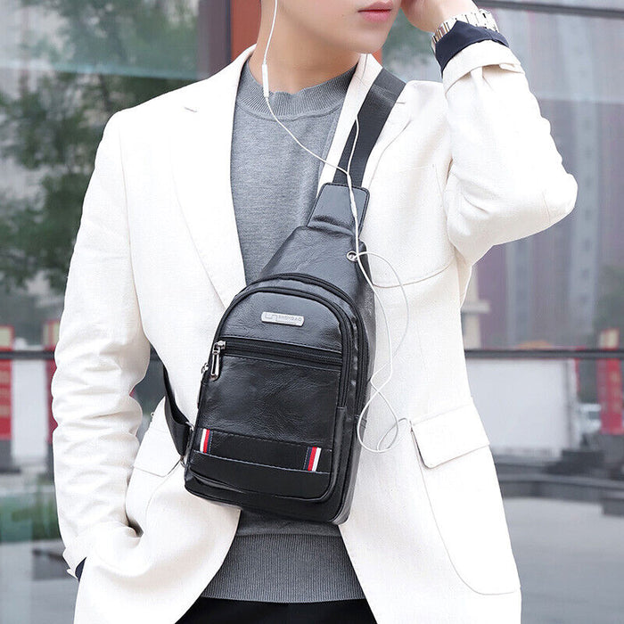 Stylish PU Leather Sling Bag