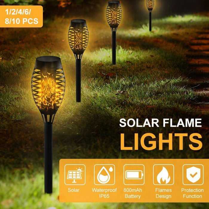 12 Pack Solar Torch Lights